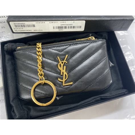 ysl keychain pouch.